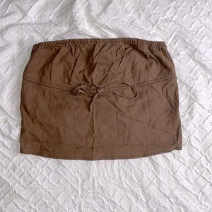 🤎 Brown tube top OS, Pacsun